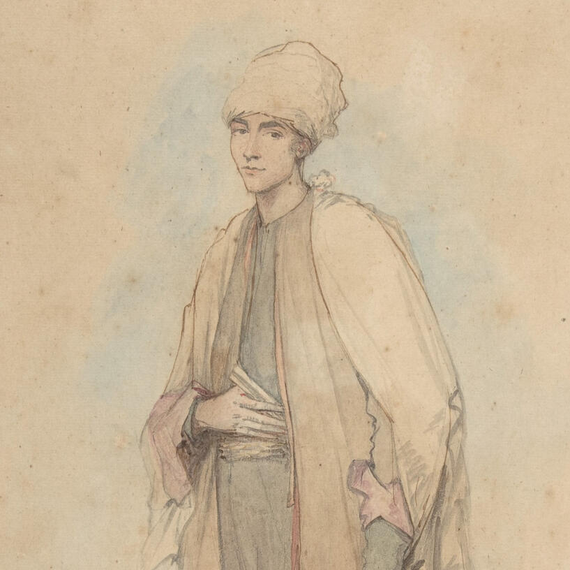 "Son of the Tunisian Ambassador" (detail), Metropolitan Museum of Art.